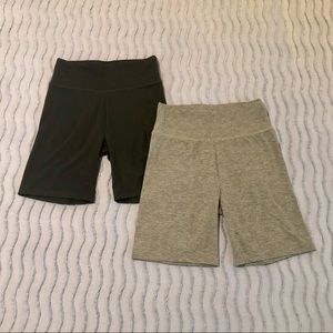 AE Wide Waistband Highest Waist Soft Bike Short - Set of 2 - Size S